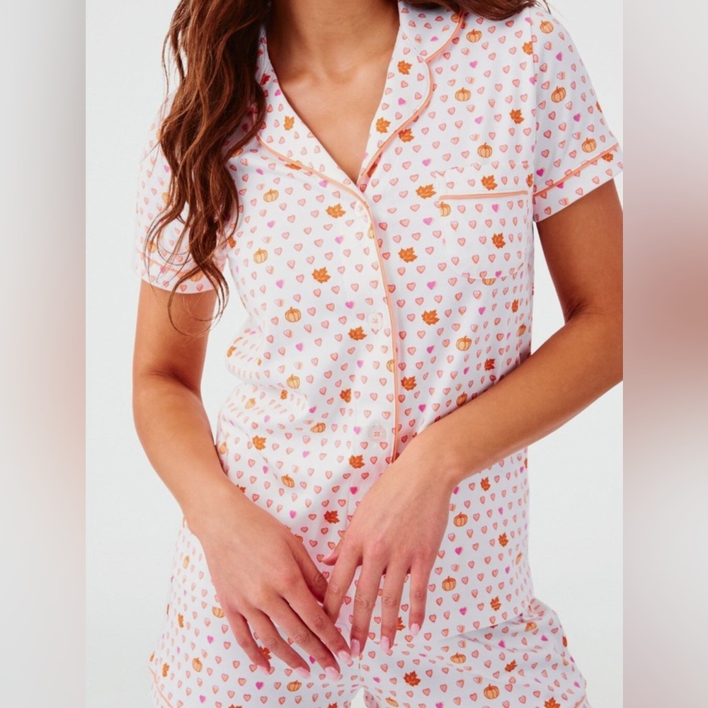 Roller Rabbit Autumn Hearts Polo PJs - Picture 2 of 4